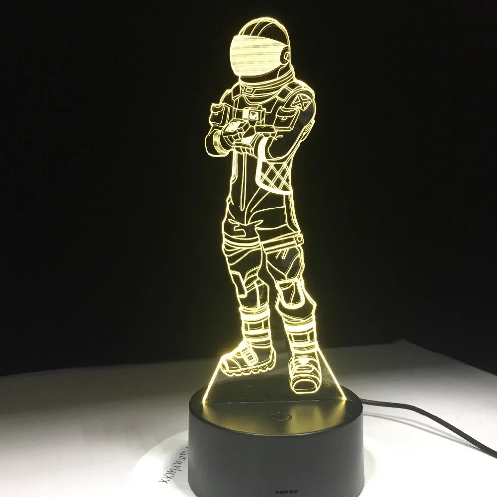 Fortnite Battle Royale Llama Rocket Launcher Scar 3d Night Light Led - fortnite battle royale llama rocket launcher scar 3d night light led lamp with 7 colors change touch remote control